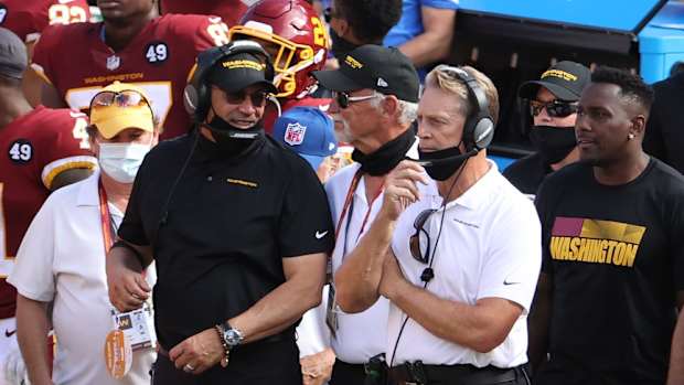 Ron Rivera Jack Del Rio Philadelphia © Geoff Burke  2020 Sep 13